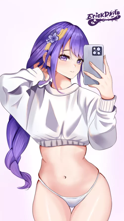 Raiden taking selfie