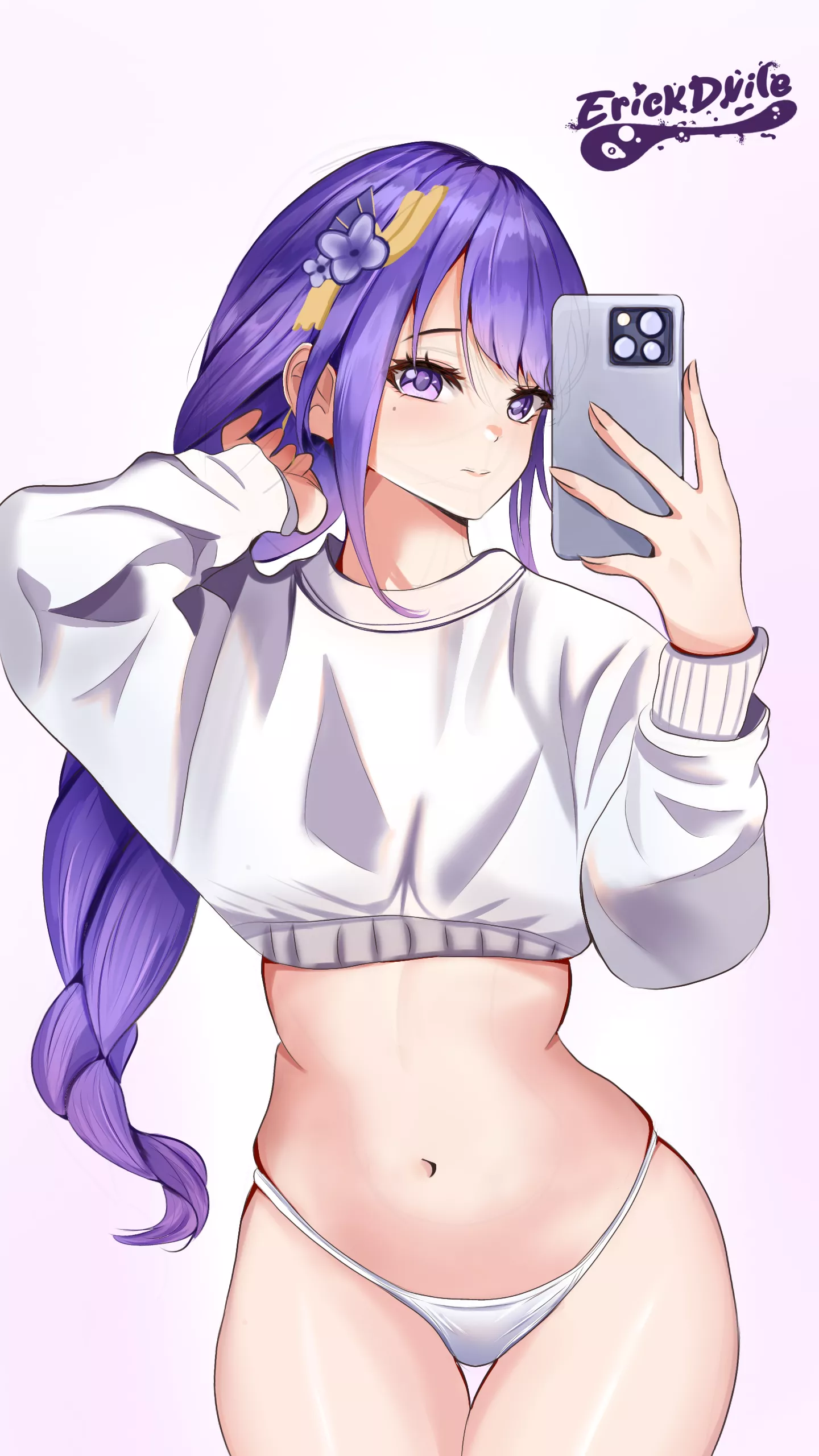 Raiden taking selfie