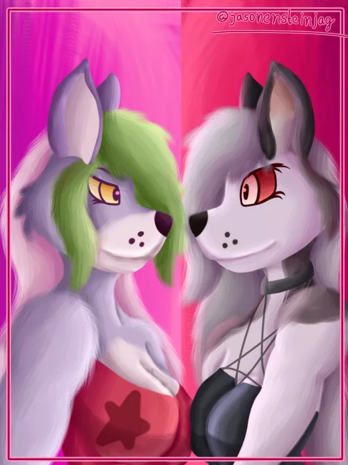 Roxy and Loona, by me!