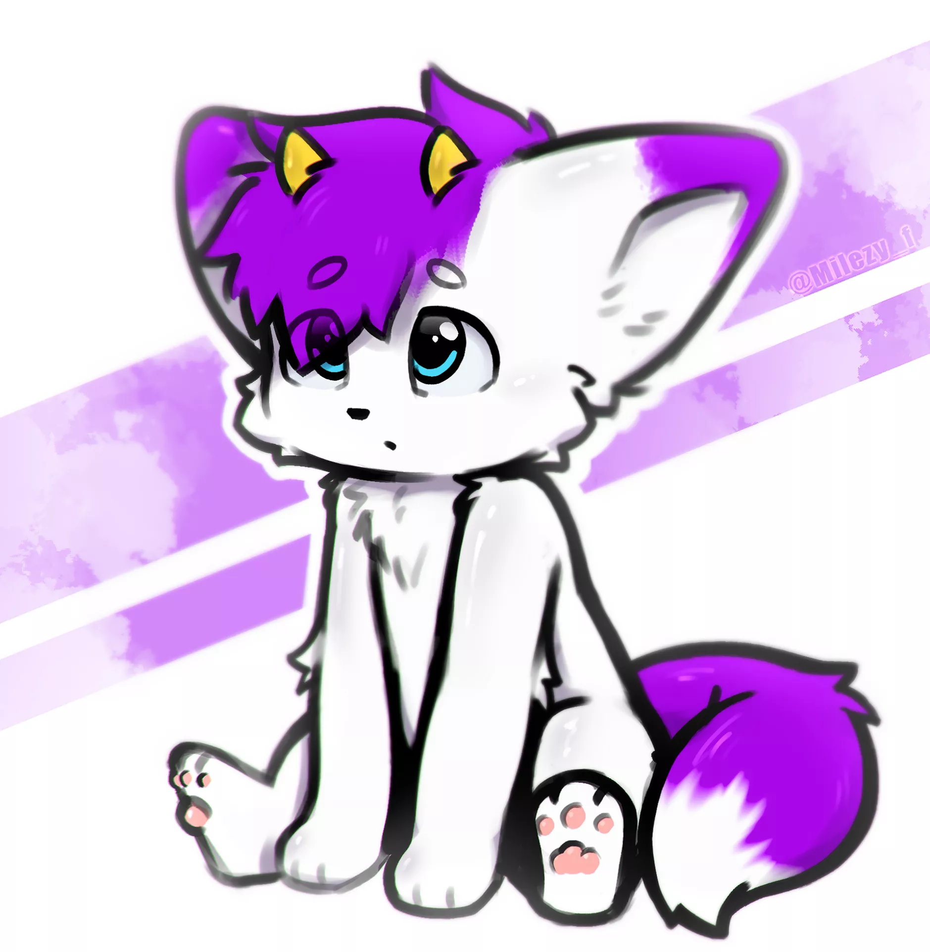 Silly softie >w< // by @milezy_f on twitter ^^