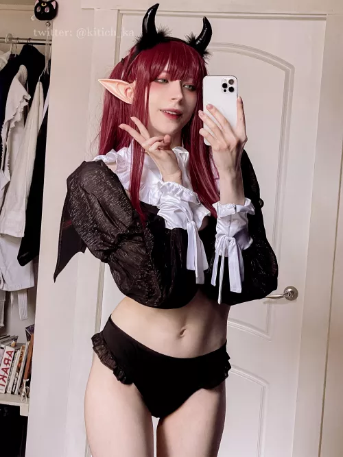 Succubus Marin Kitagawa as Rizu Kyun cosplay from My Dressup Darling by kitich_ka