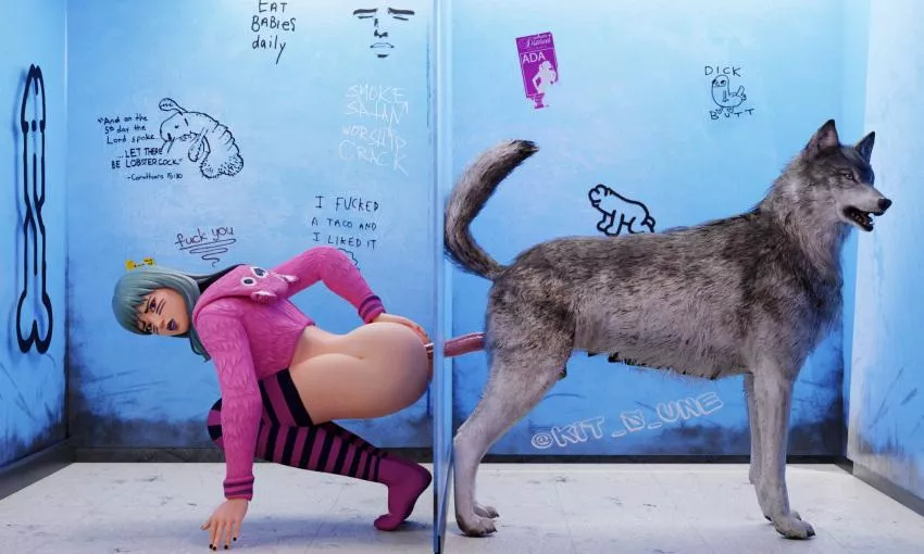 Surprise at the gloryhole (kit_is_une)