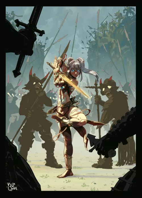 Sword Dancer, by @BoxOfWant