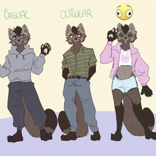 The many different outfits of Finn.