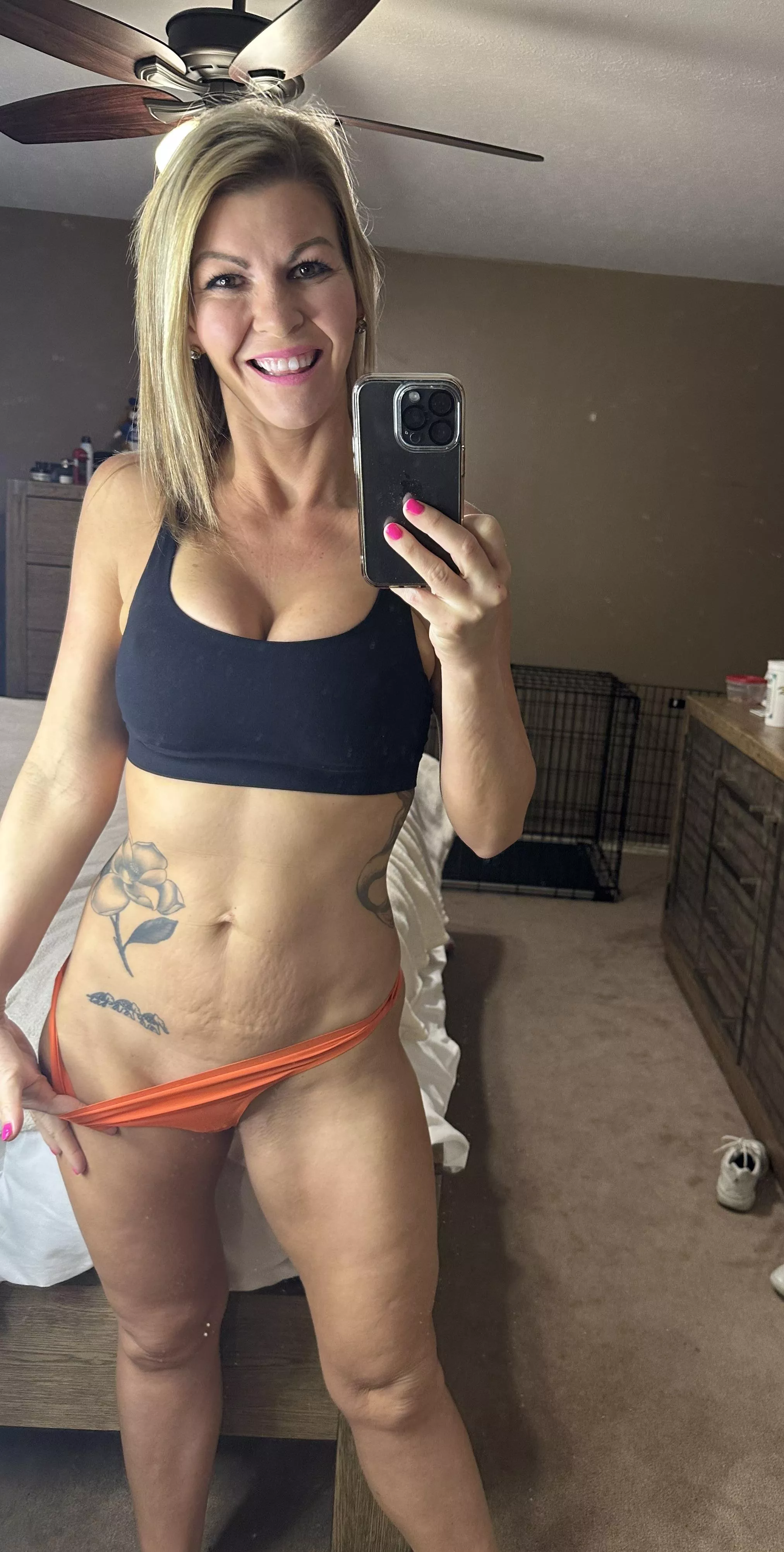 The smile makes up for the stretch marks!