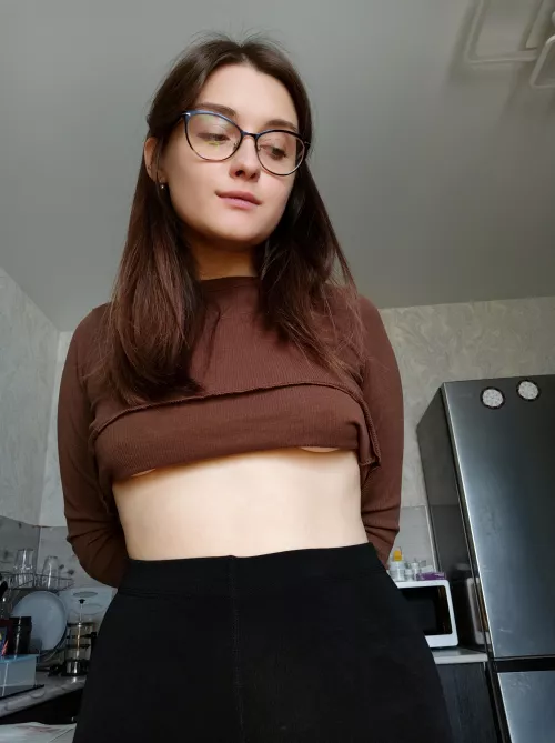 They're peeking sweetly at you