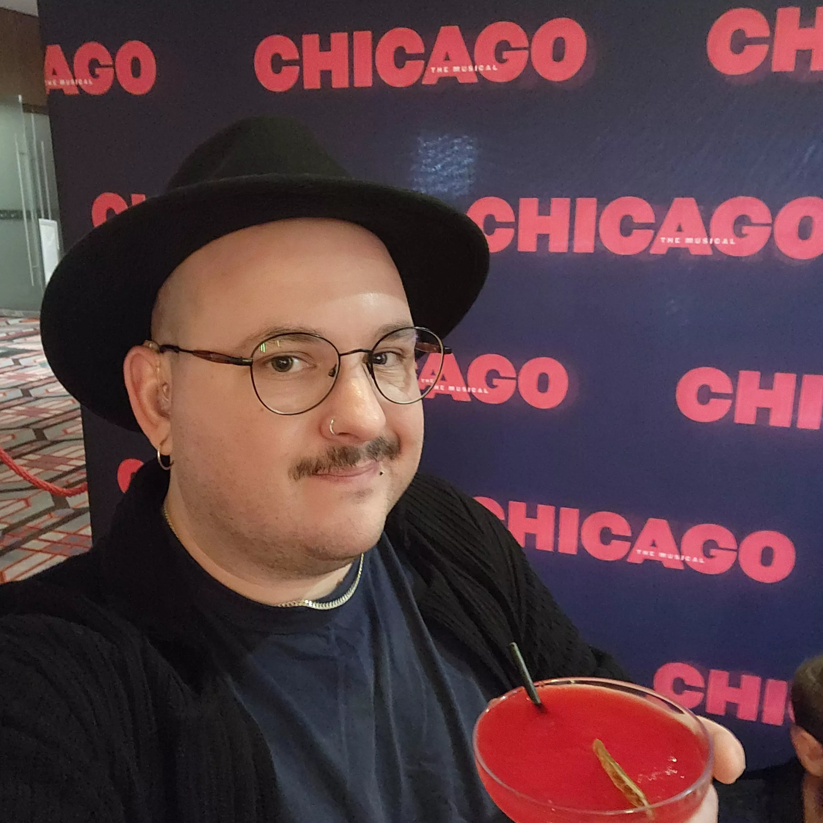 A rare night away from the games drinking daquiris at a premiere for Chicago 💃