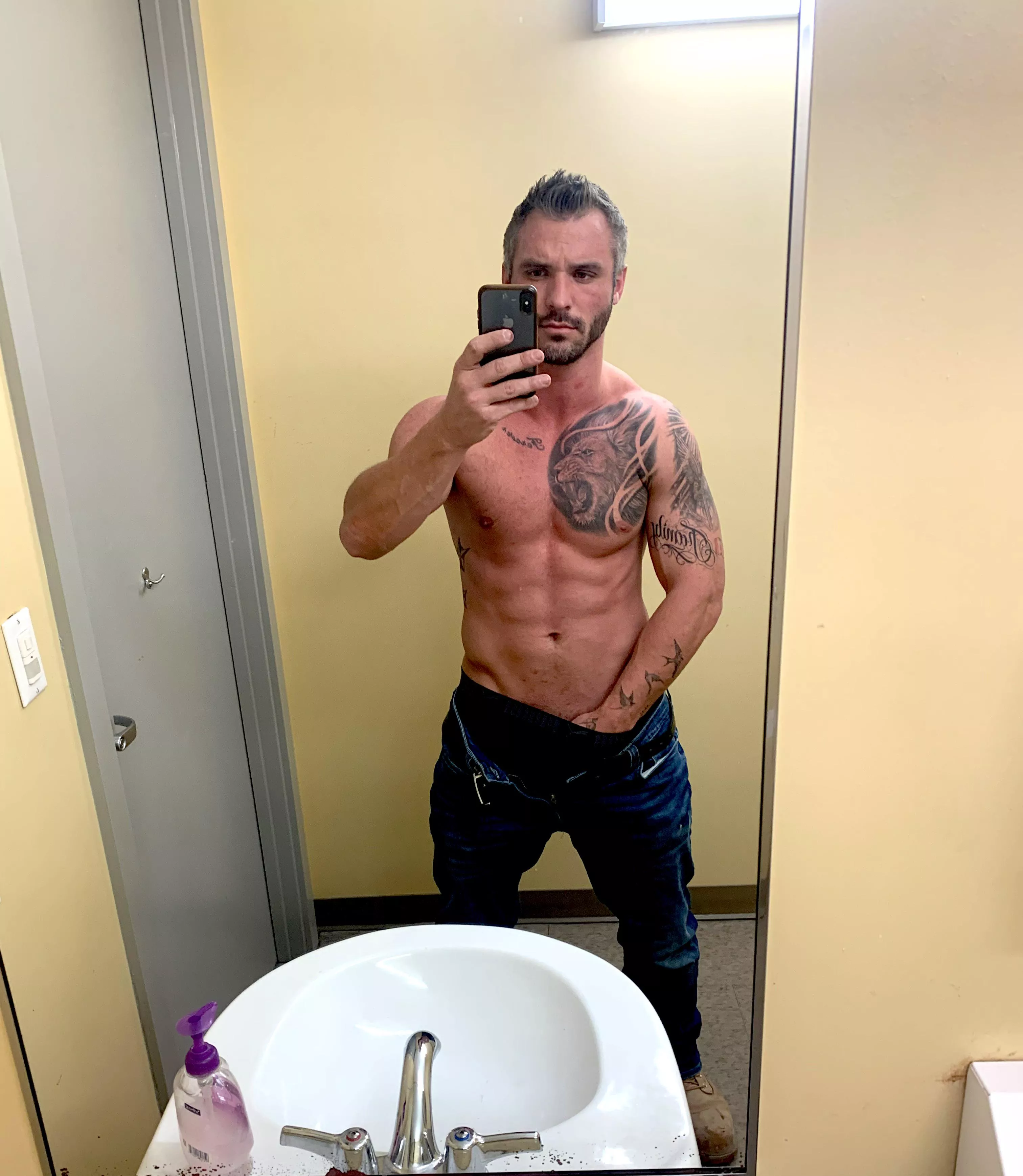 Can I borrow you from your husband for a while? My 6’2”, 220lbs body needs some attention