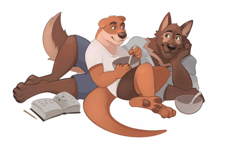 Cody and Aldric from the Northern Lights visual novel! [art by me]