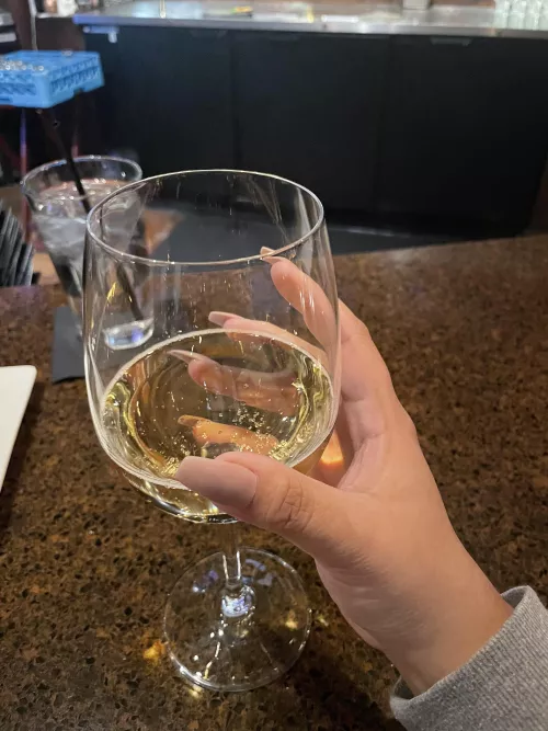 Enjoy a glass of wine with me, love?