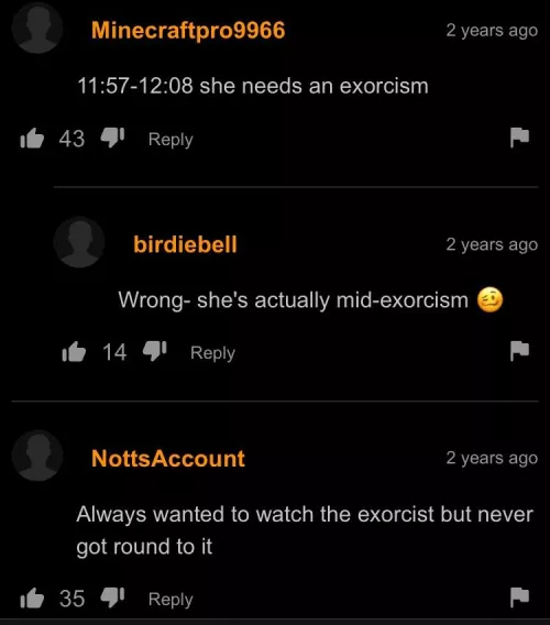 Exorcism or orgasms?