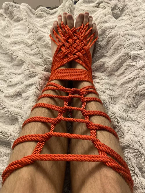 First feet tie😍🪢 should i explore shibari more?