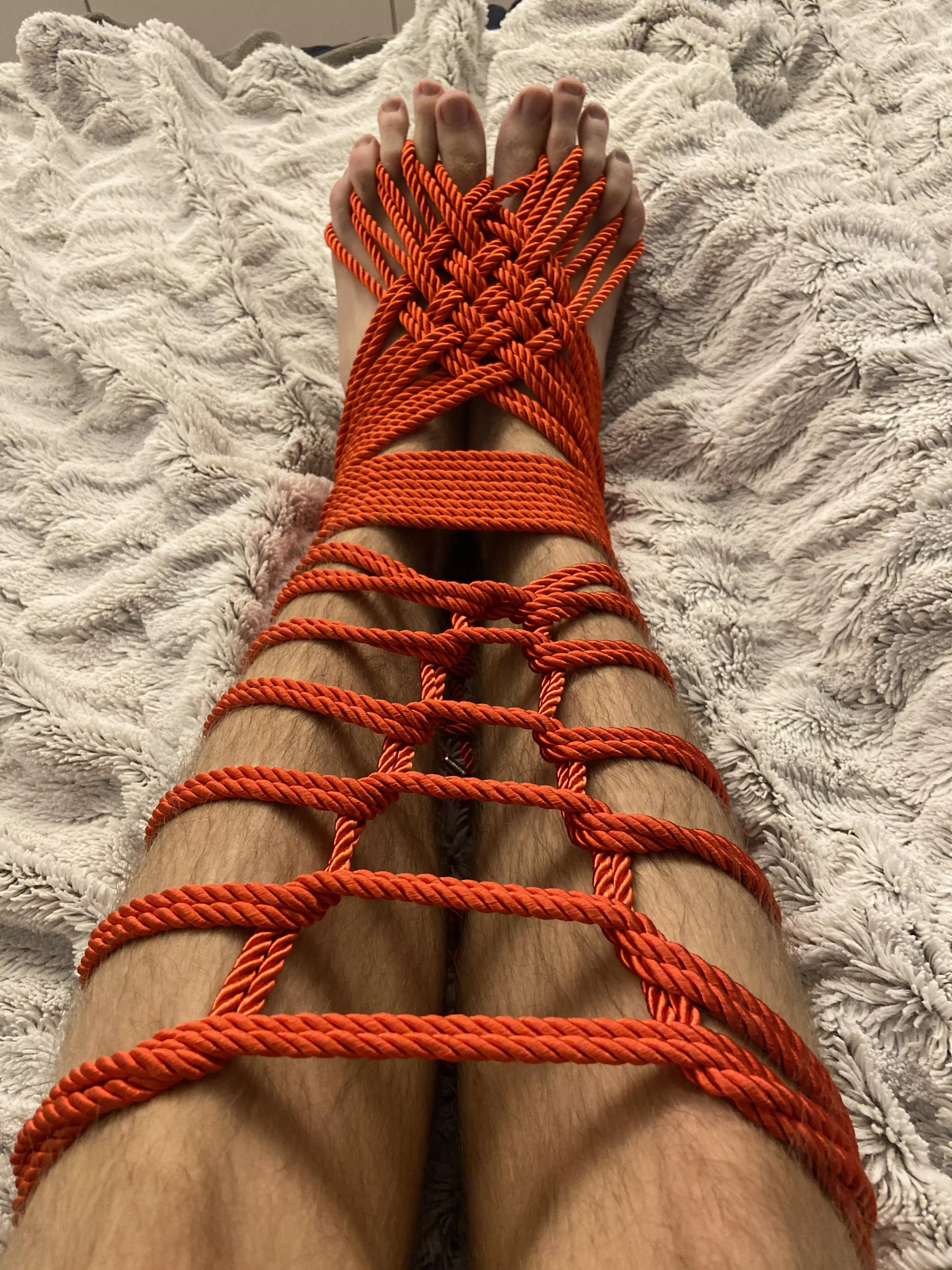 First feet tie😍🪢 should i explore shibari more?