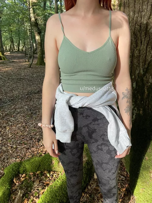 Going for a walk on my camping trip