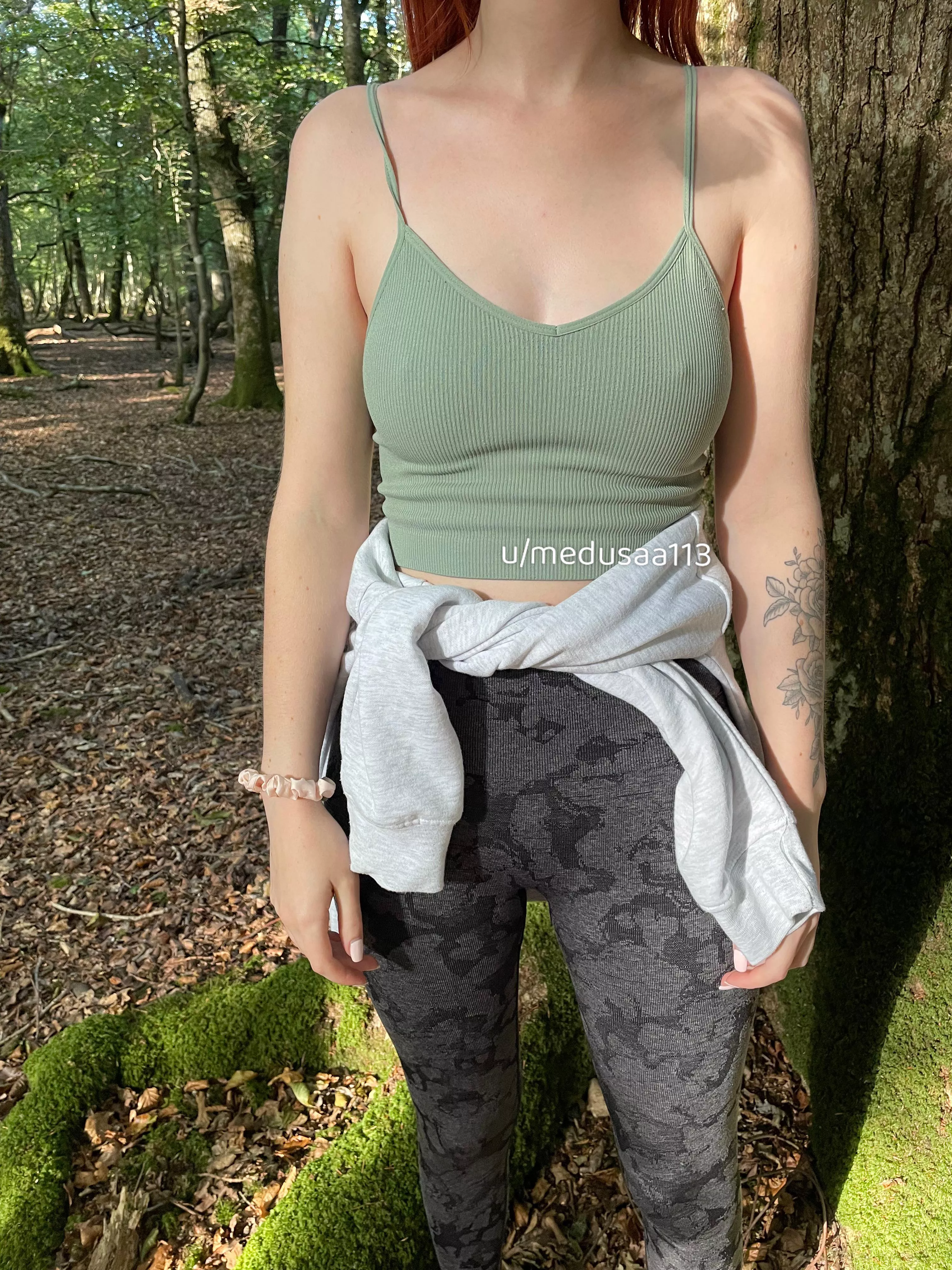 Going for a walk on my camping trip