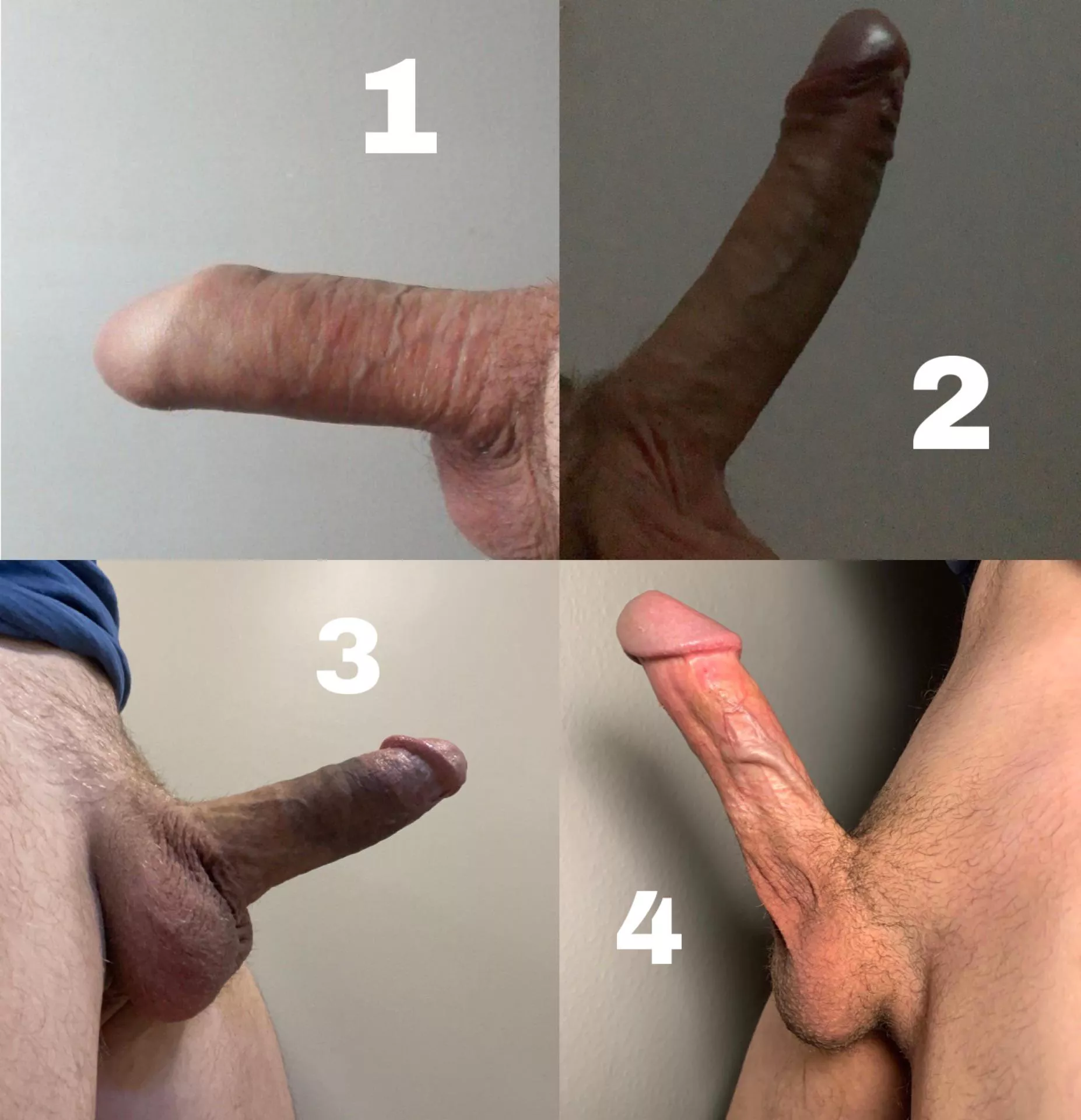 group comparison for hard cocks. let’s see your prefer