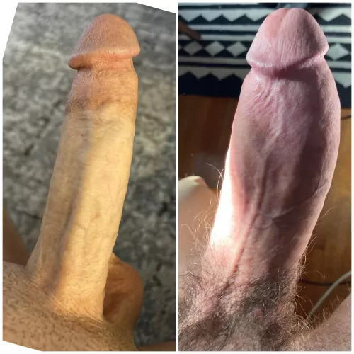 How can I deny my girl the cock on the right? Should I let it stretch her?