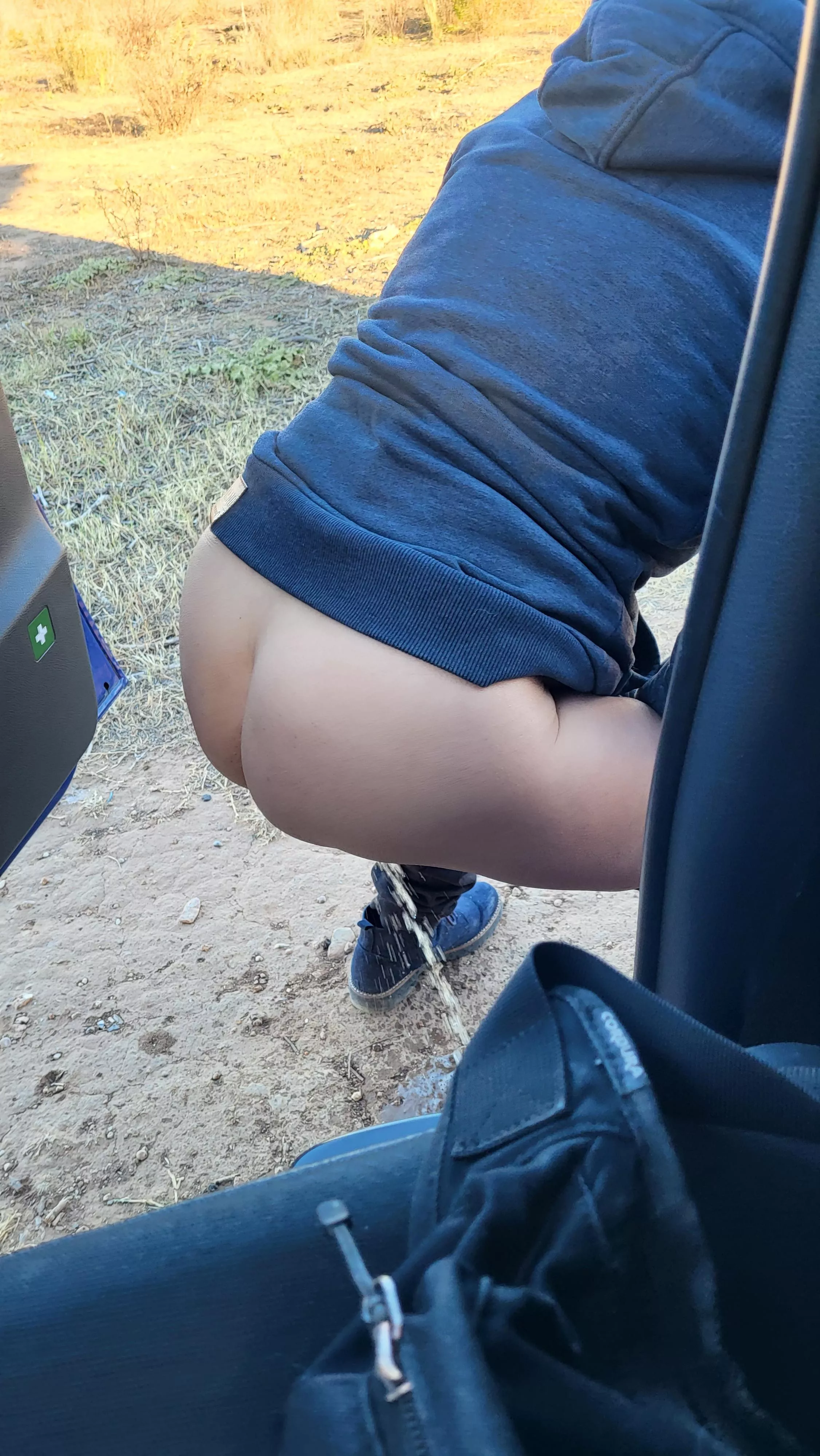 I almost pissed in my car