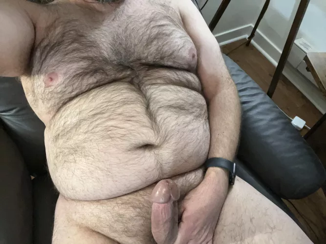 I need someone to ride this daddy cock and feel my hairy chest. (47)