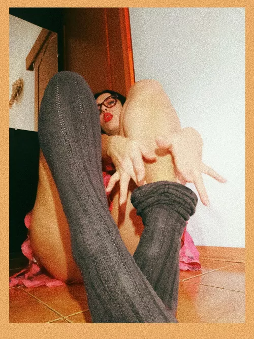 I wonder if these are still socks or stockings? [f]