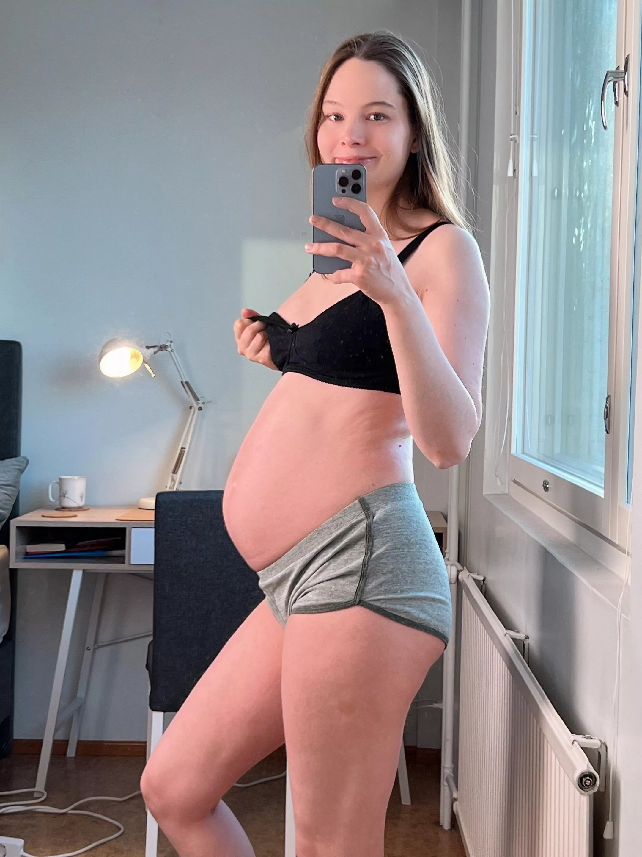 I'm already practising wearing nursing bras