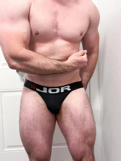 Leg day is always done in a jock.