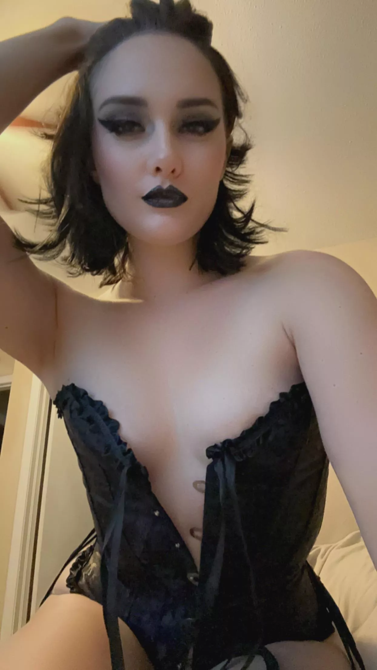 Oops it’s coming off…that naughty corset