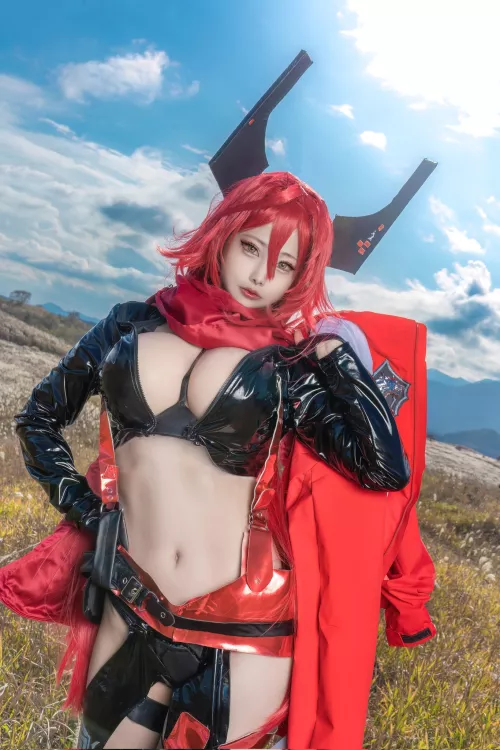 Red hood cosplay by kao_826826 from Nikke