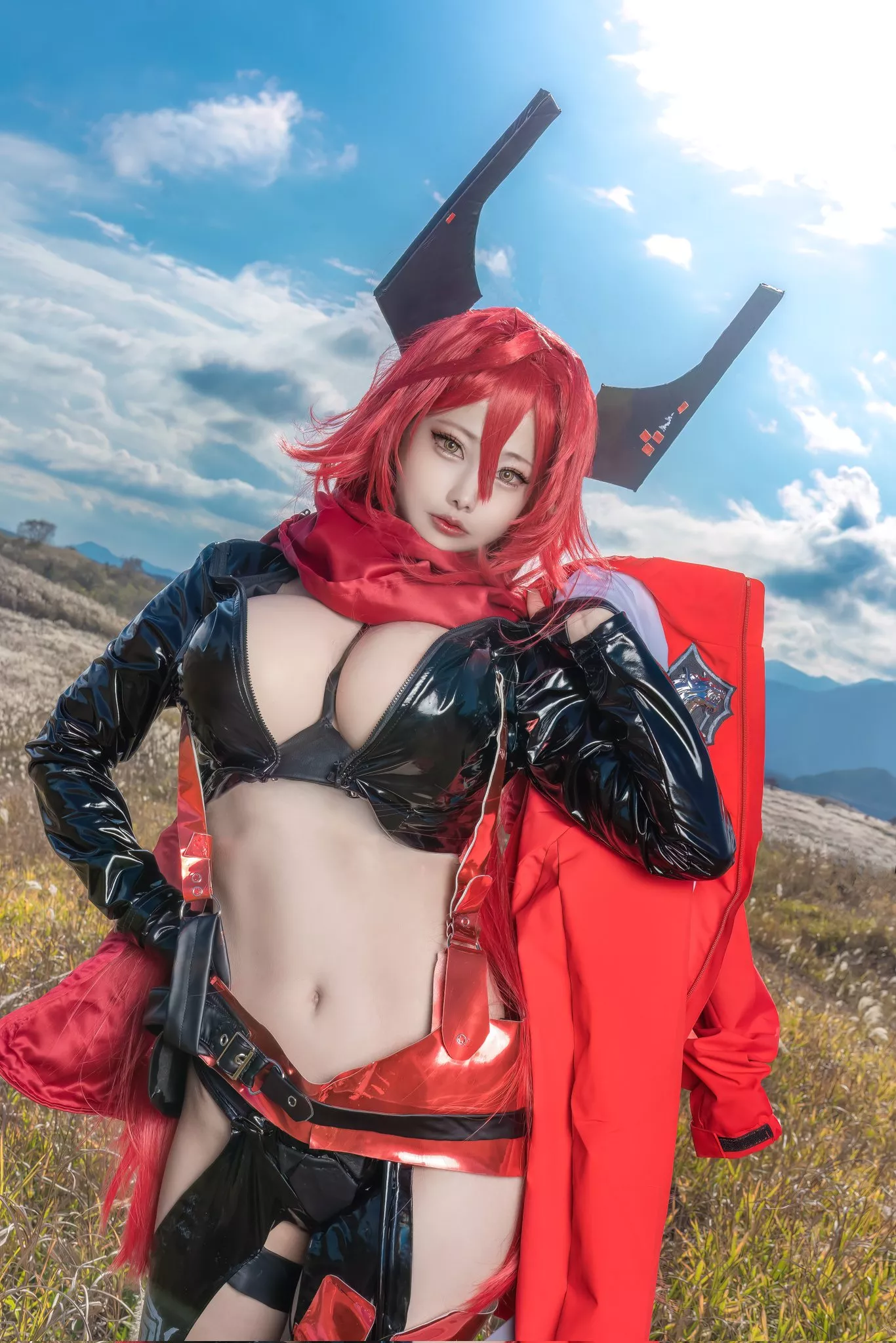 Red hood cosplay by kao_826826 from Nikke