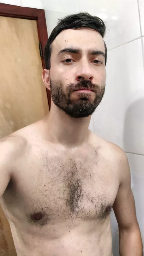 Sweaty after workout