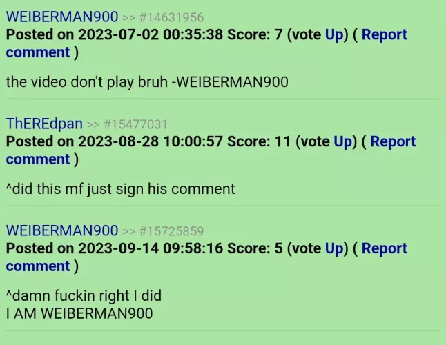 The Legend of WEIBERMAN900