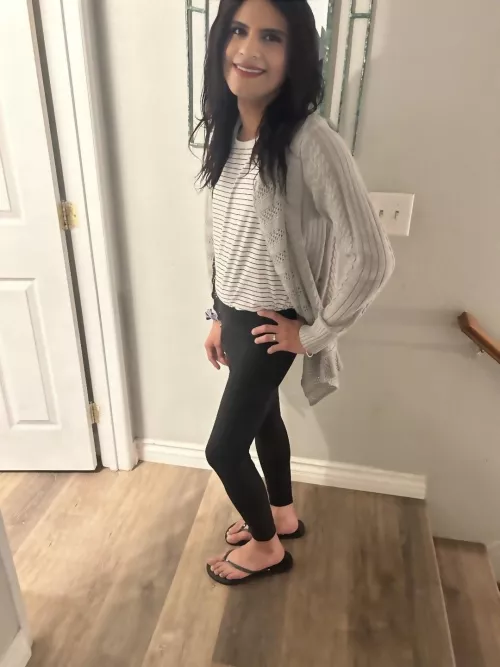 Trying out my new sandals