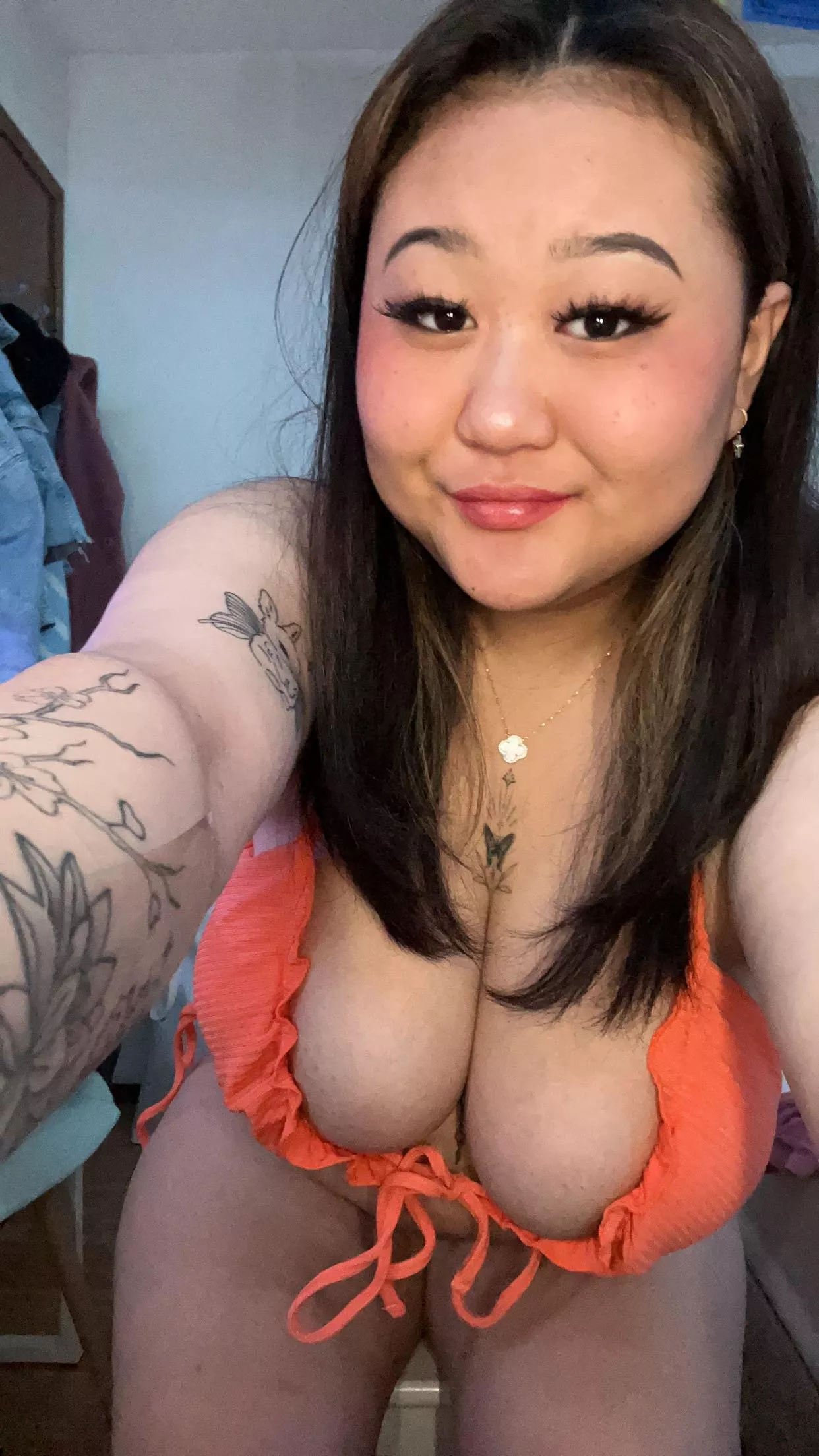 Your eyes are getting bigger as this boobs getting closer to you