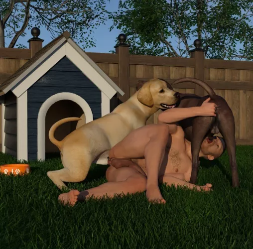 A good bitch services with all holes