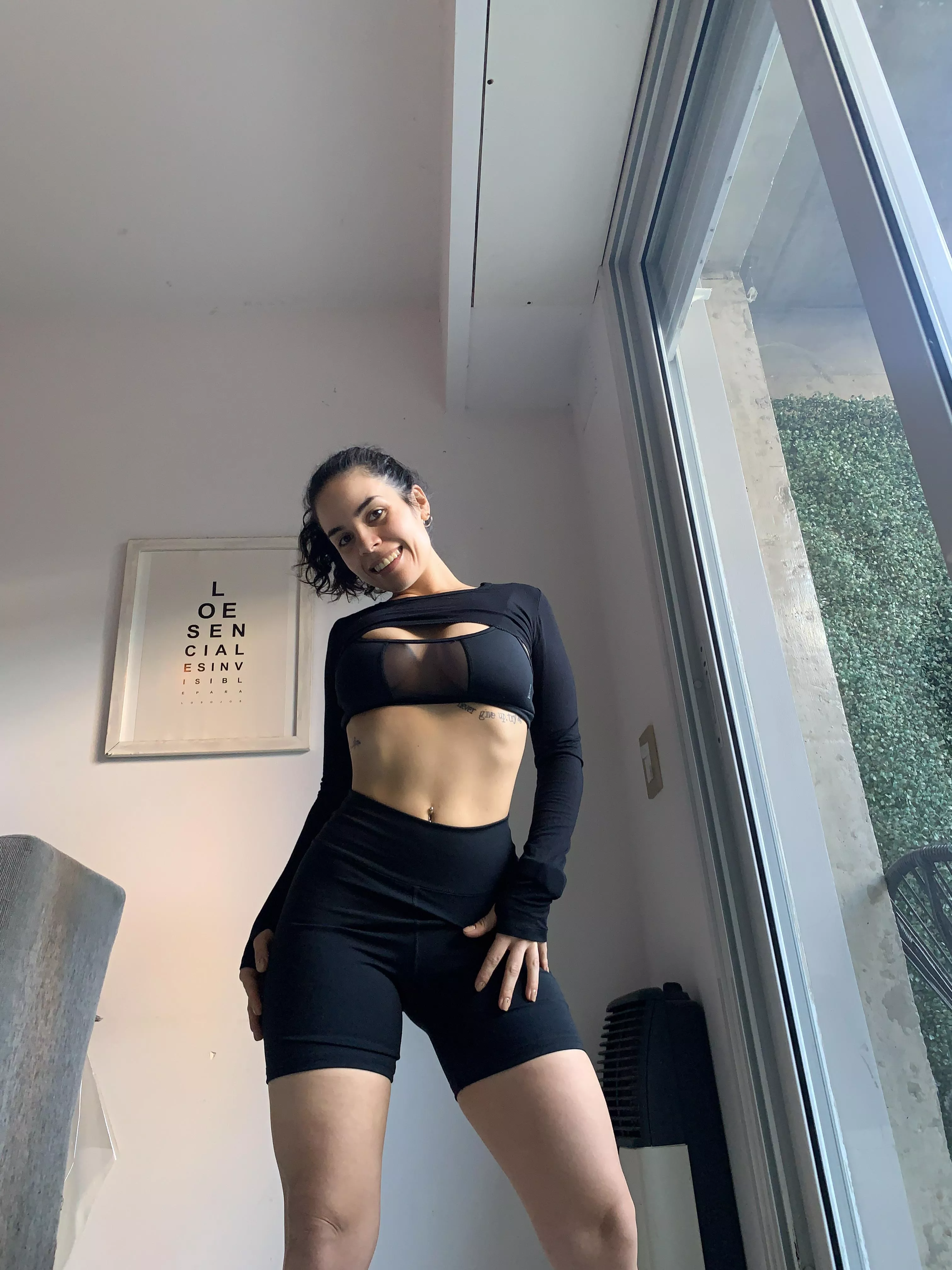 After yoga with a smile