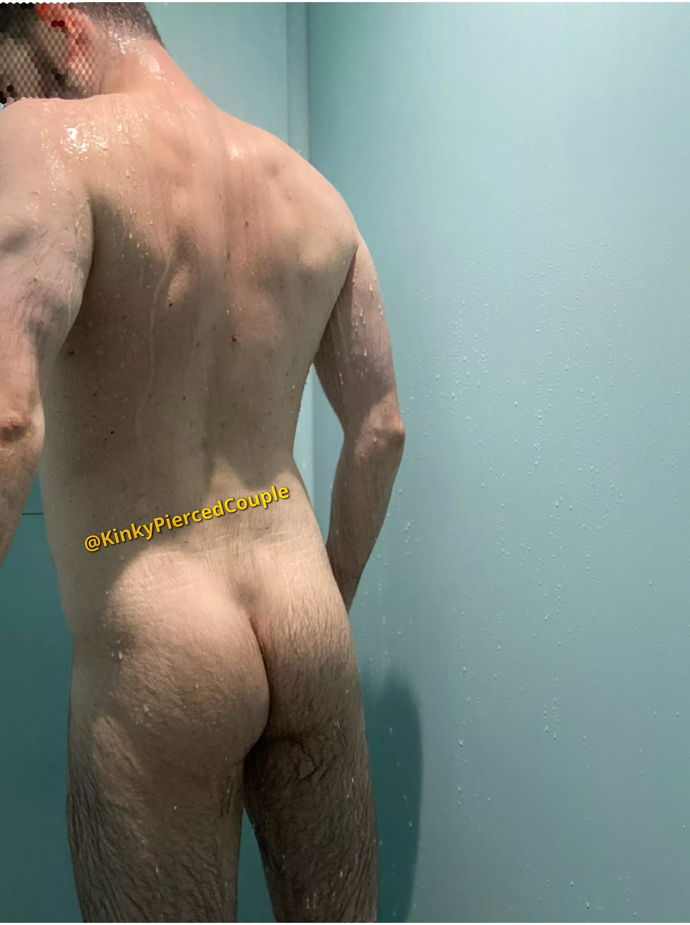 Butt in the shower