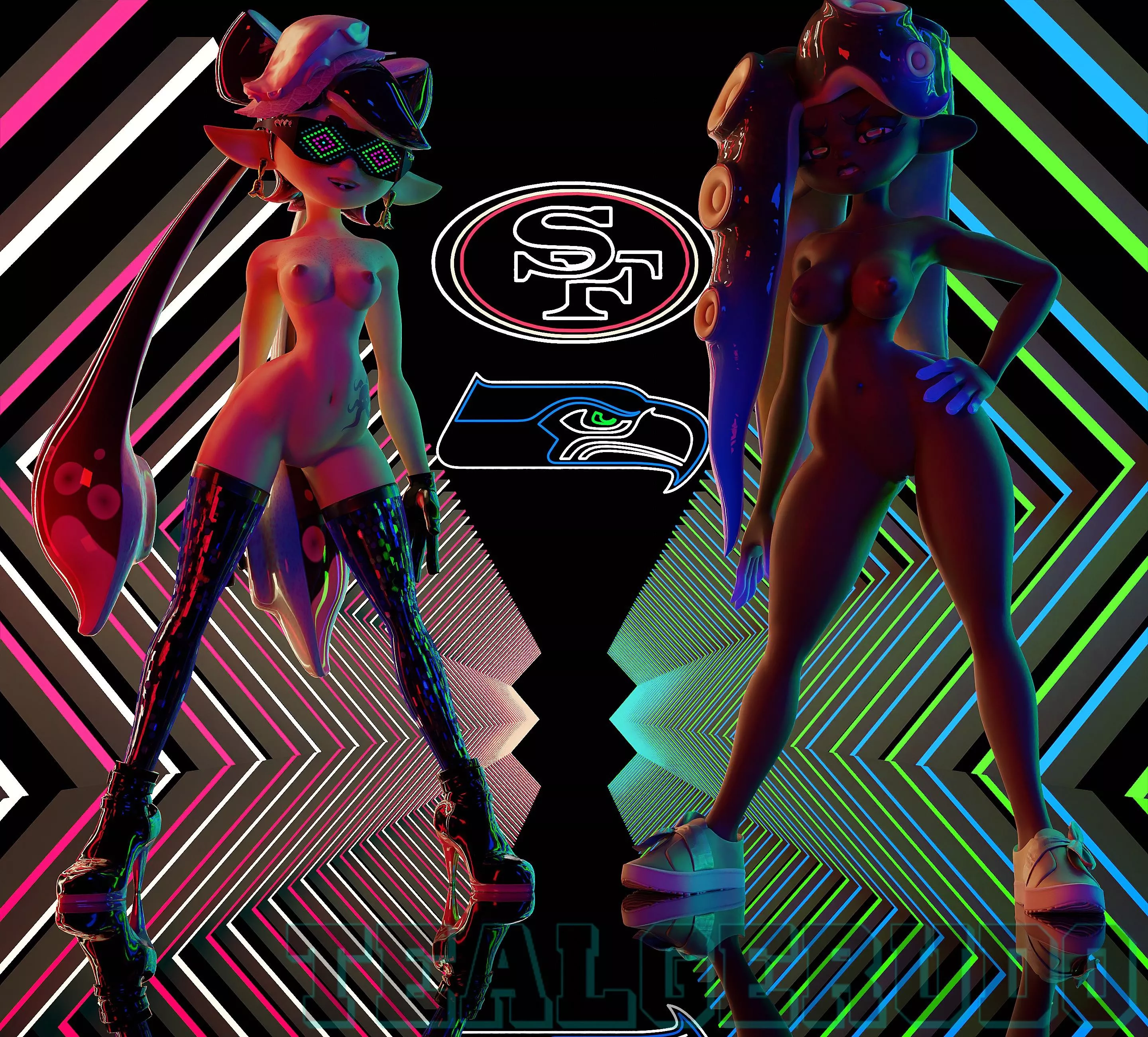 Callie and Marina fans of teams that hate each other [TealGerudo]