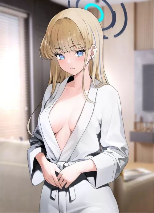 Cute and perky angel waifu