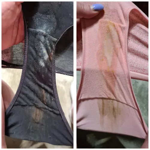 Daily panties! What a double mess!