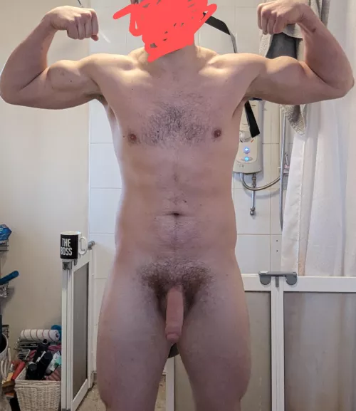 Full frontal for you, feel free to join in the shower