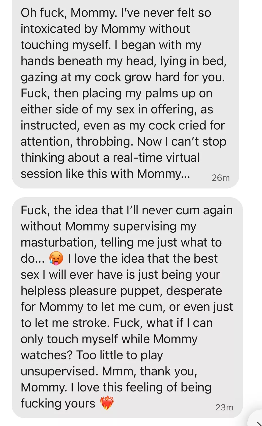 He is utterly and completely mine. He just kept doing what I told him until there was no going back. No life before Mommy. 🔐