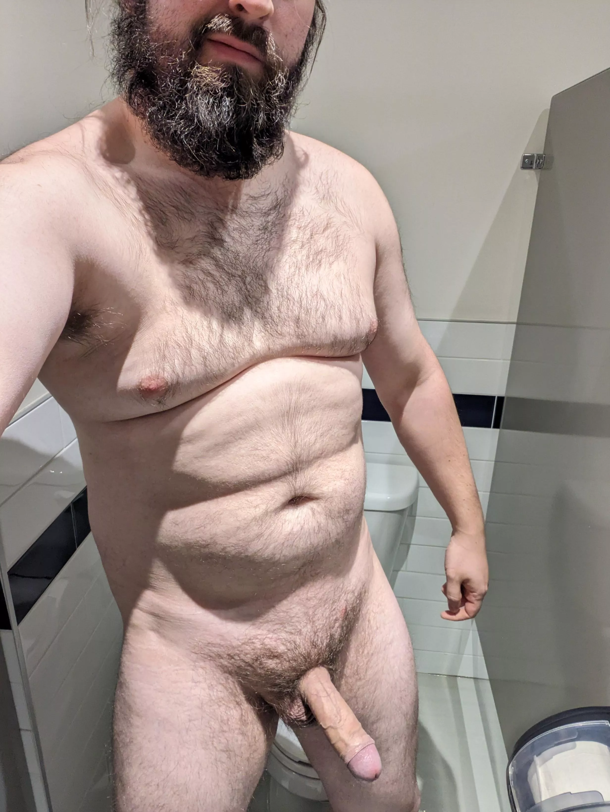 Imagine you're in the stall next to me