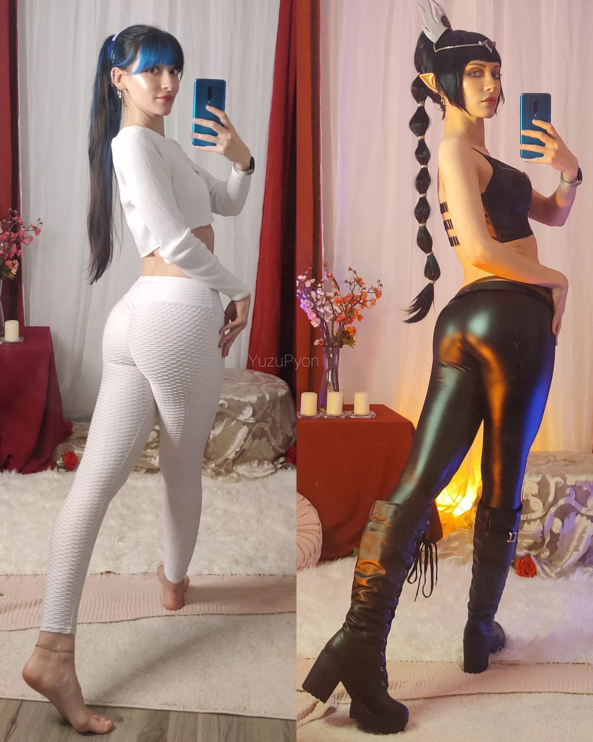In & Out of my Shadowheart cosplay from Baldur's Gate 3 - YuzuPyon