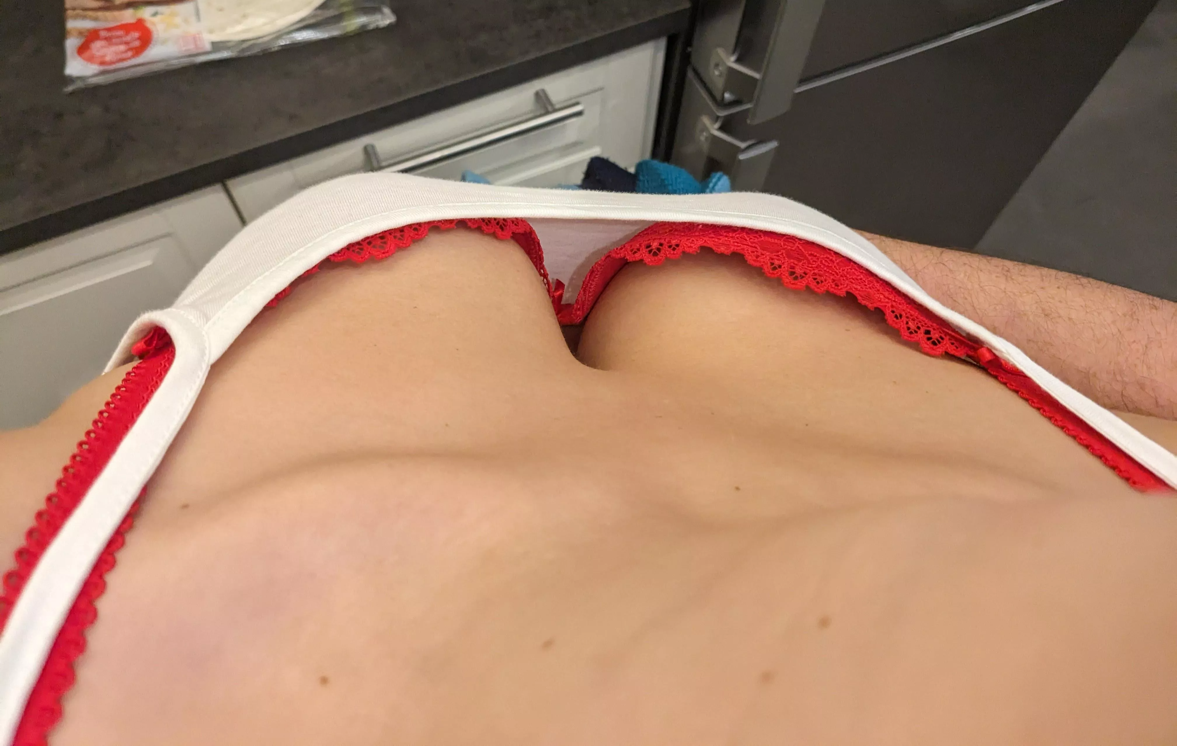 Is my bra too showy?