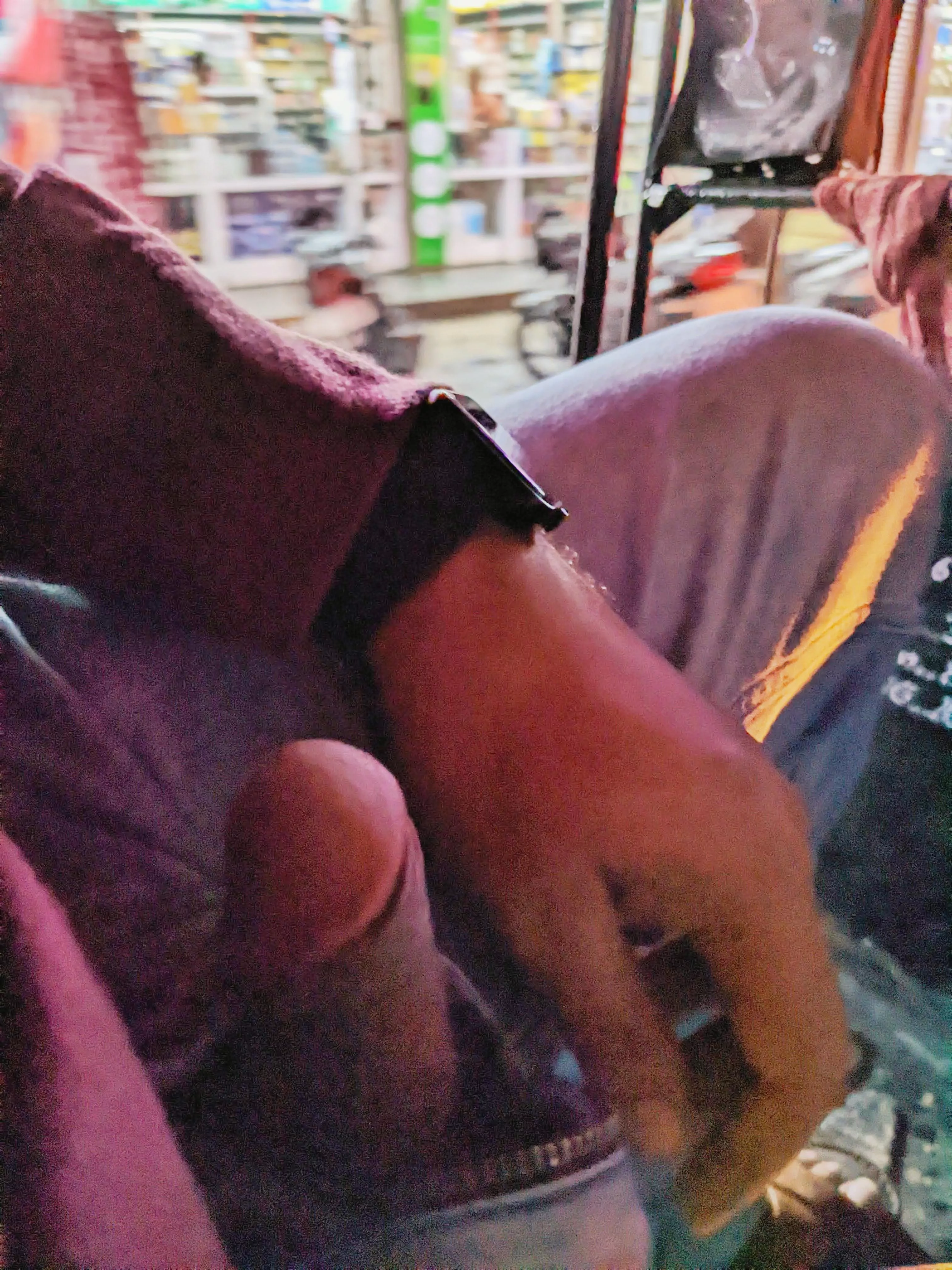 Jacked off in our own Desi autorickshaw!