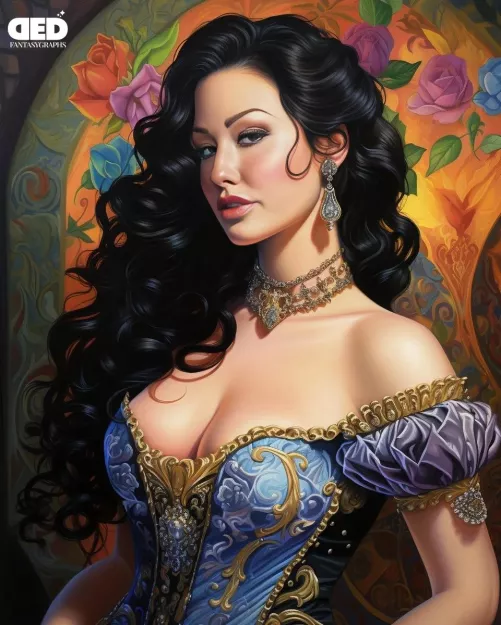 Jennifer imagined in the fantasy realm.