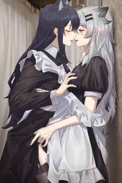 Lovely maids making out [Arknights]