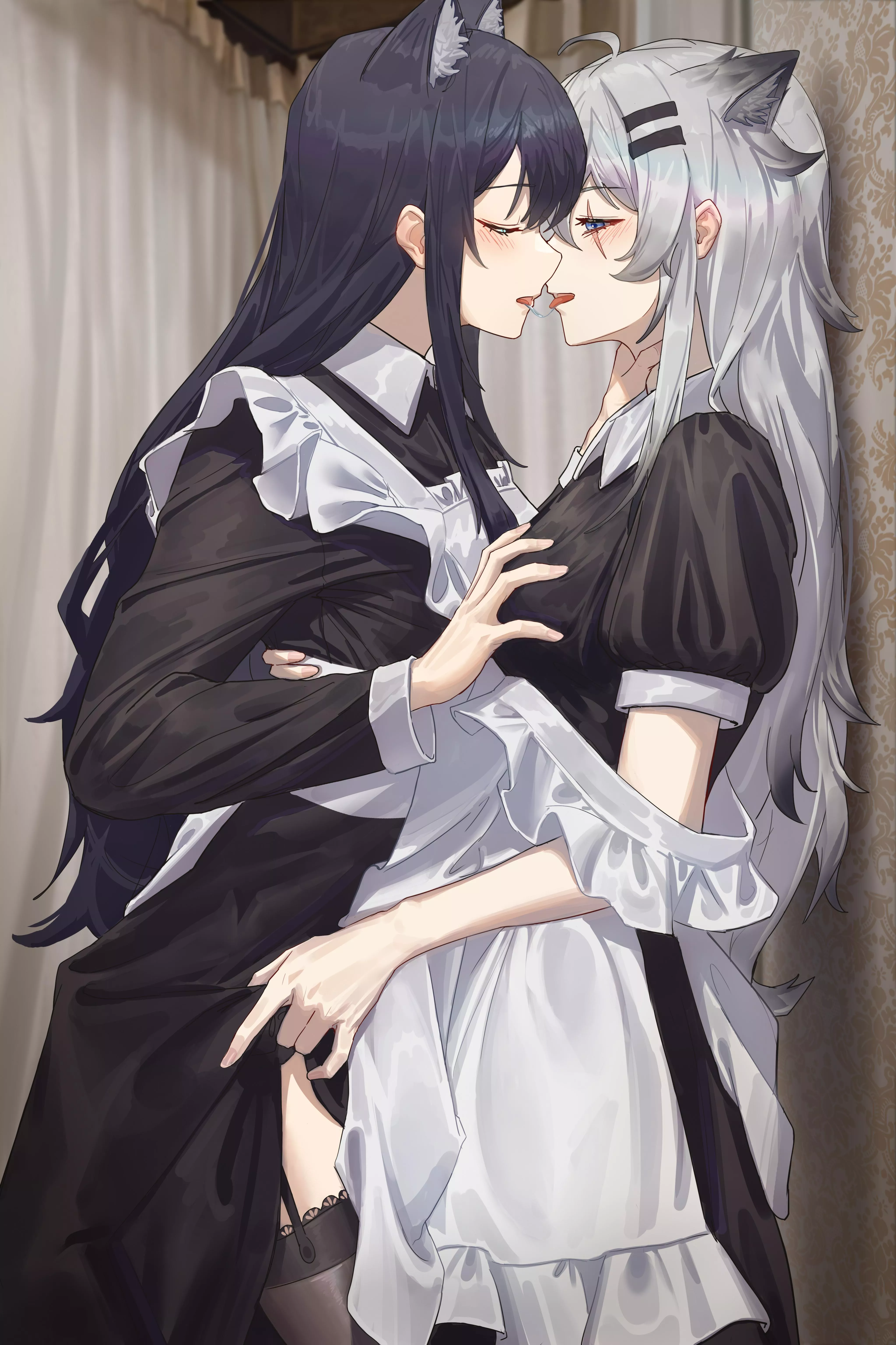 Lovely maids making out [Arknights]
