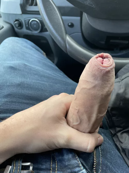 My semi-hard cock :)