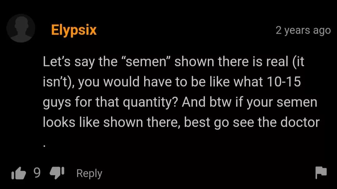 Needs to see a doctor.....